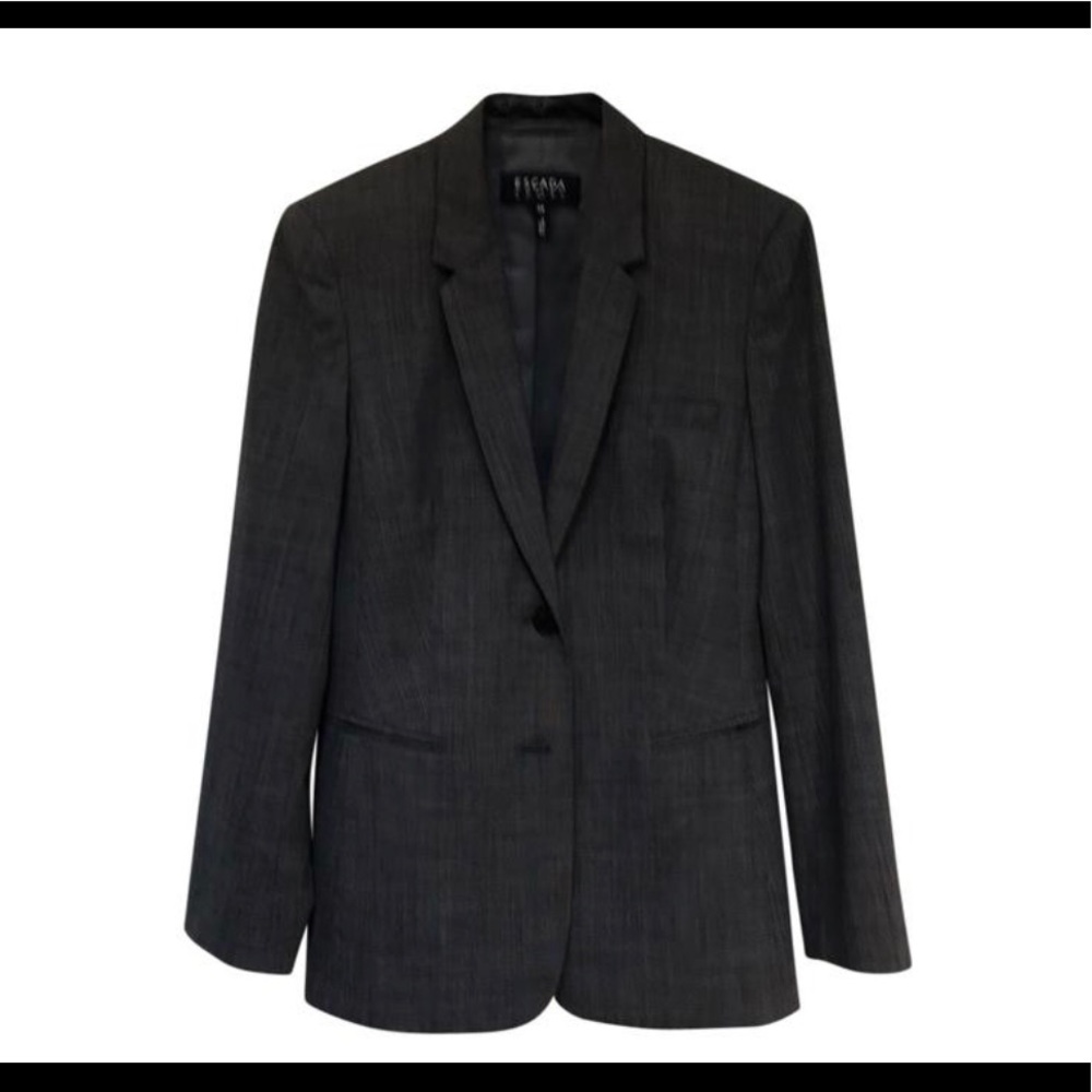 Escada Sport Black Wool Blend Sport Coat Blazer